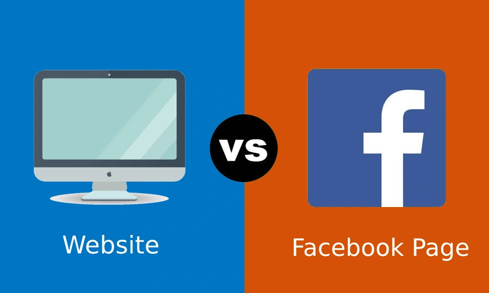 website vs facebook
